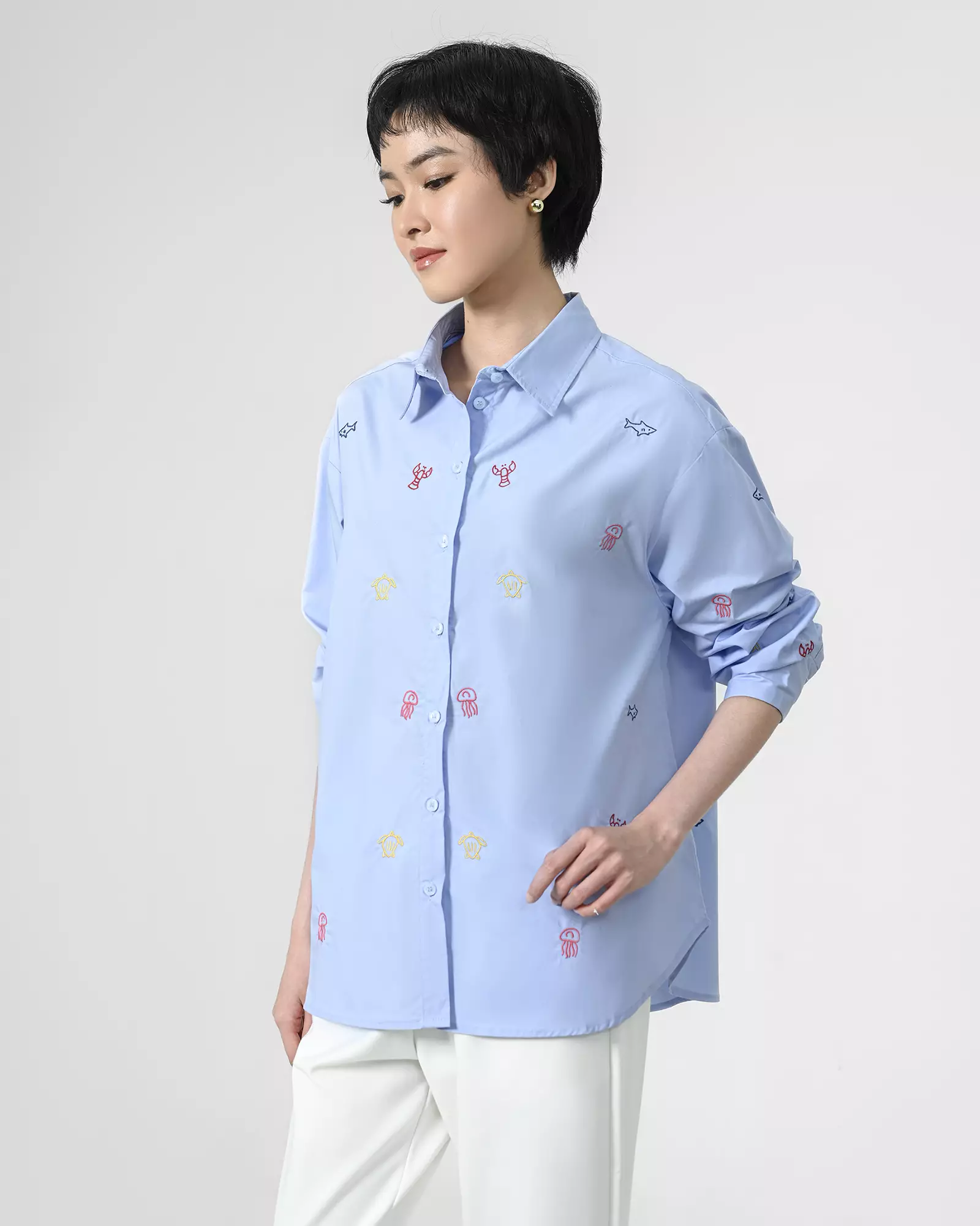 Geulis.id COVE SHIRT - BLUE