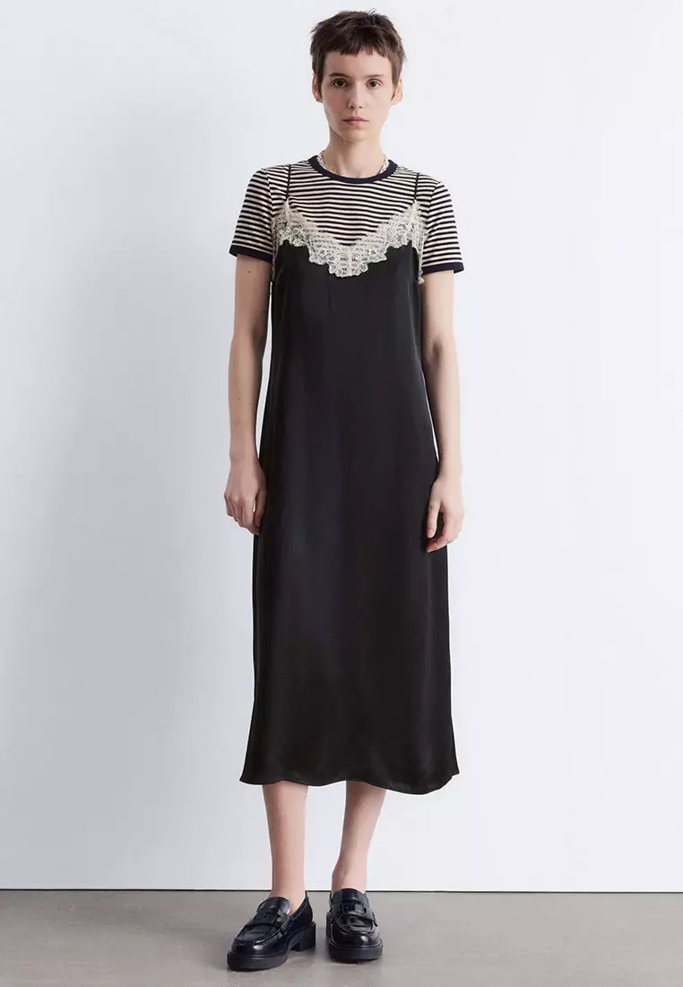 Buy Other Stories Satin Slip Midi Dress 2025 Online ZALORA