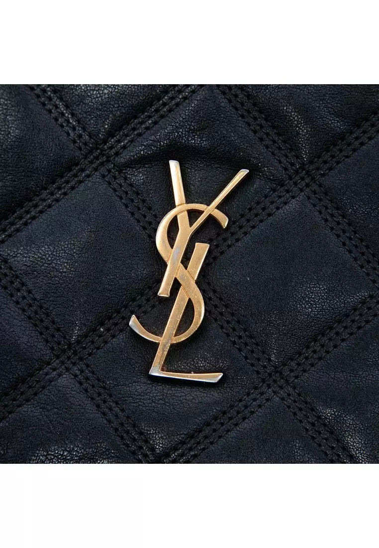Pre-Loved Saint Laurent Mini Quilted Lambskin Becky Double Zip Crossbody