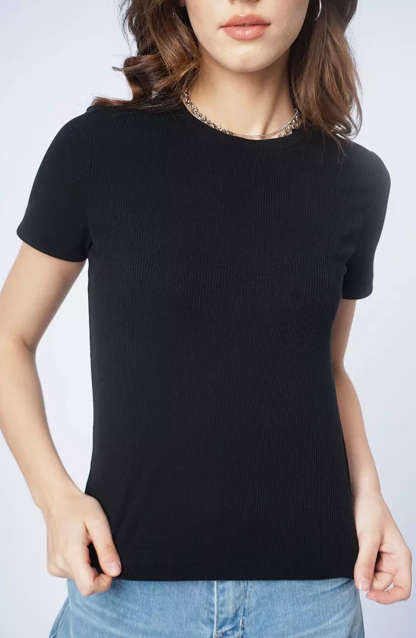 Kaos Wanita Bona Black