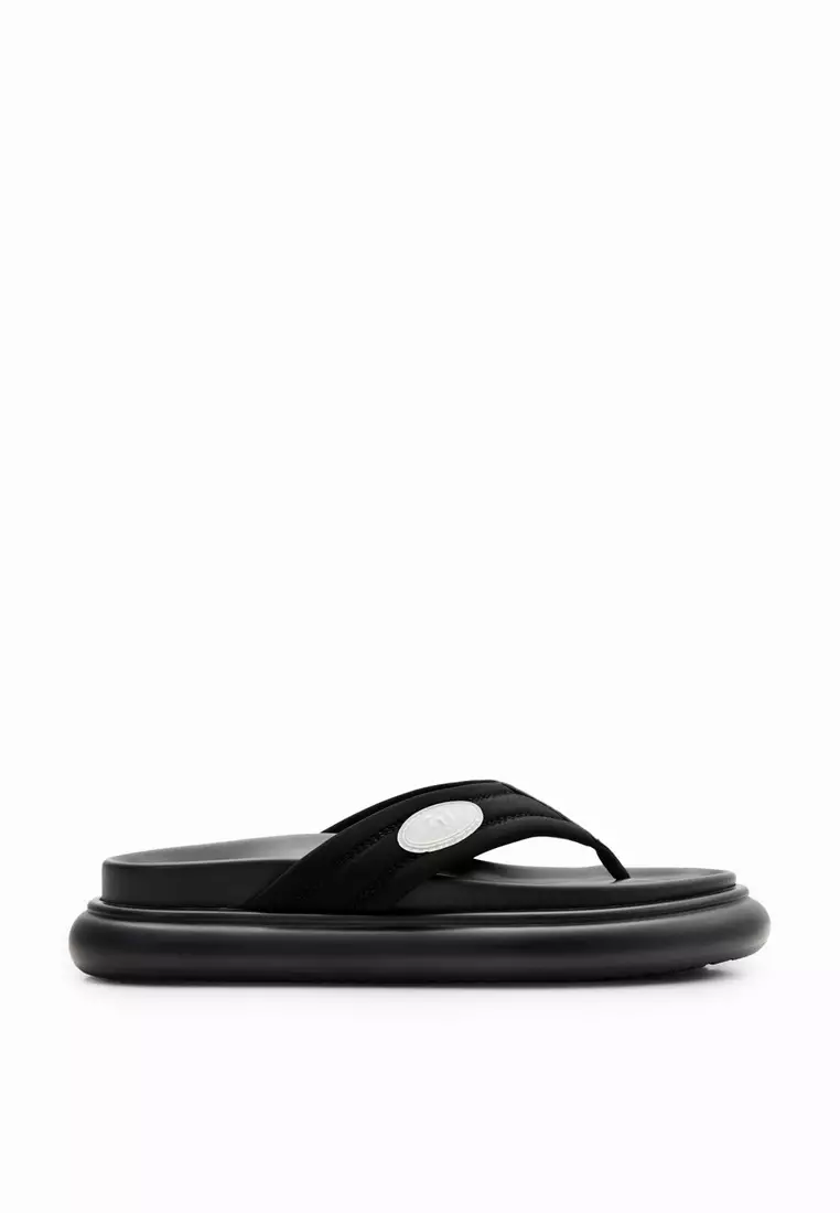 Discount on Desigual  shoes - SKU: Desigual Woman Shoes Platform Toe Post Sandals.