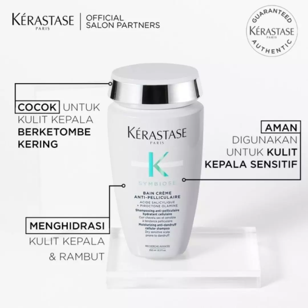 Kerastase Shampoo Anti Ketombe (Kering) Bain Creme Symbiose 250ml