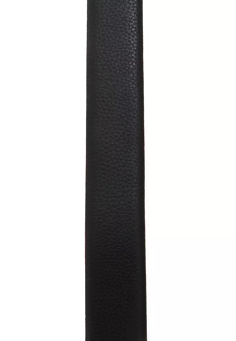 Hazel Gesper Belt Ikat Pinggang Pria Sabuk Casual Elegan Material Leather Kulit ORIGINAL - Black