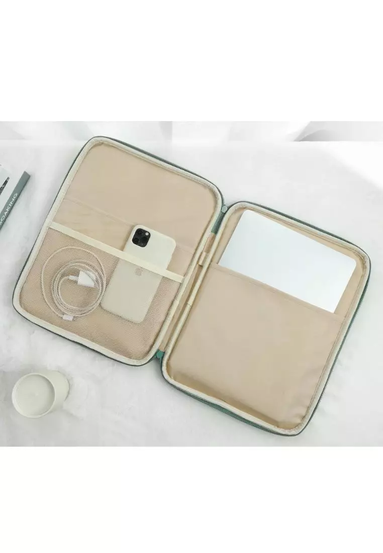 Buy Stitches & Tweed Sage Green Laptop Bag Notebook Sleeve Carrier 2023