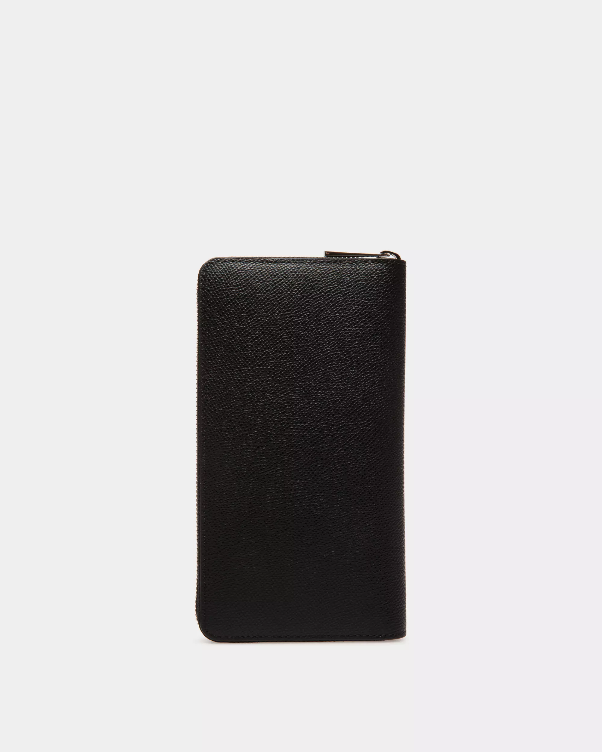 Bally Balen Travel Wallet Embossed Leather - Black