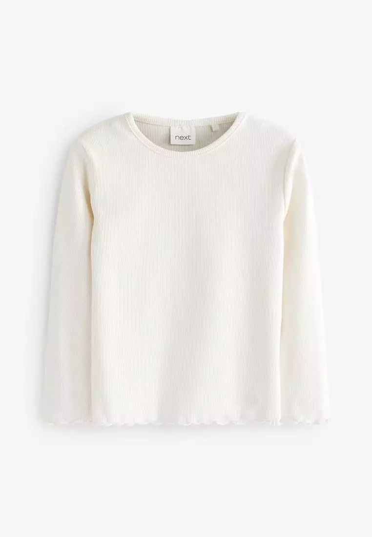 Buy NEXT Long Sleeve Rib T Shirt 2024 Online ZALORA Singapore