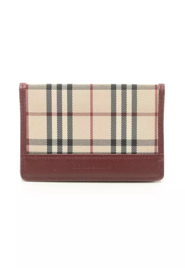 Burberry deals wallet bordeaux