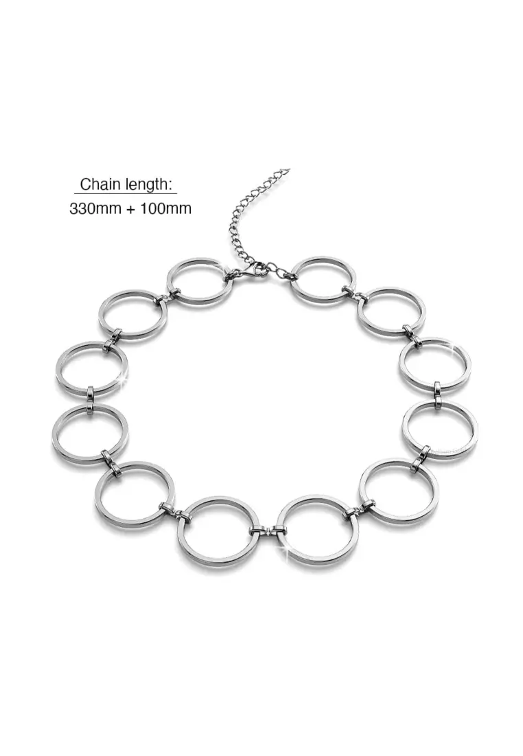 Open Circle Choker Necklace