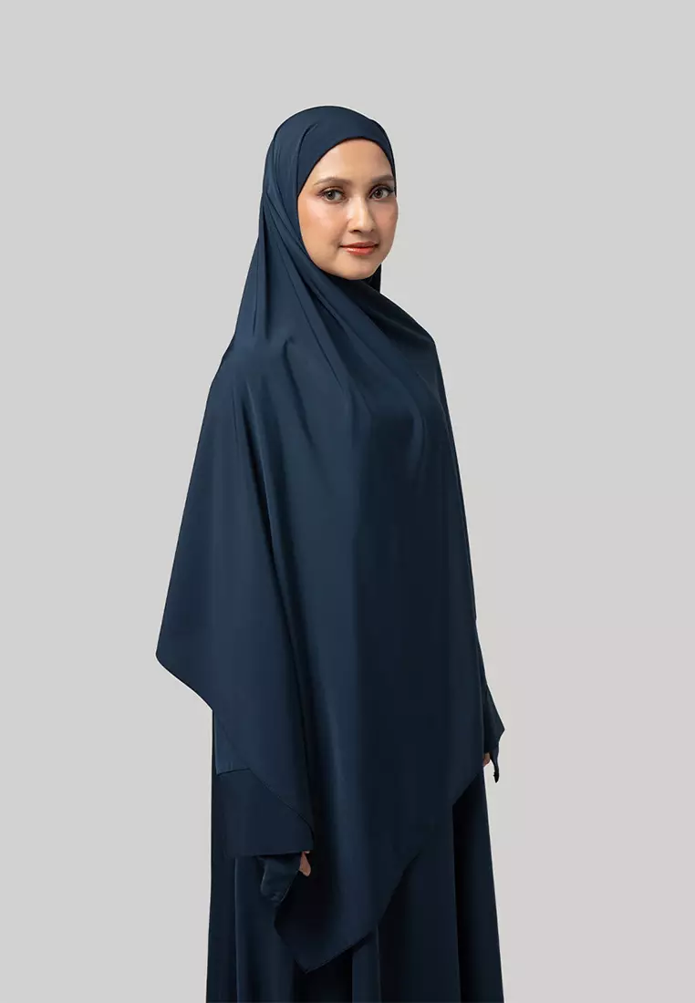 Kami Amara Instant Khimar Midnight Blue