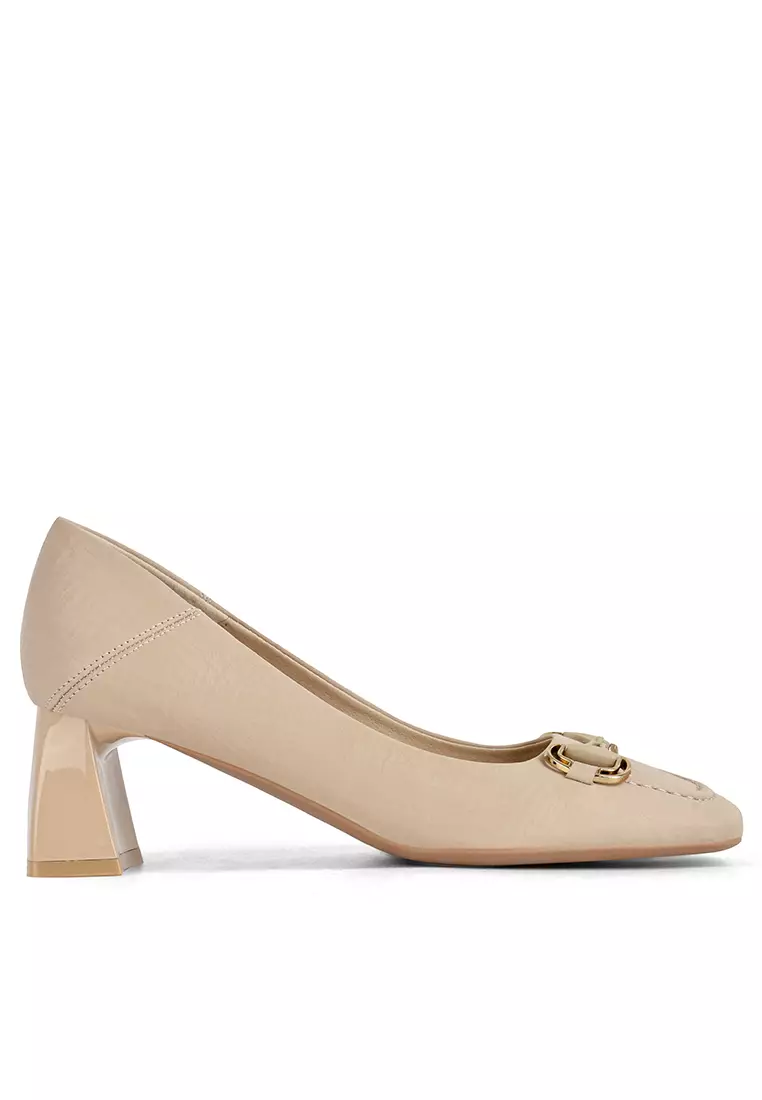 Discount on Twenty Eight Shoes  shoes - SKU: 5.5cm Horsebit Buckle Microfiber Leather Pumps Xj5525-8