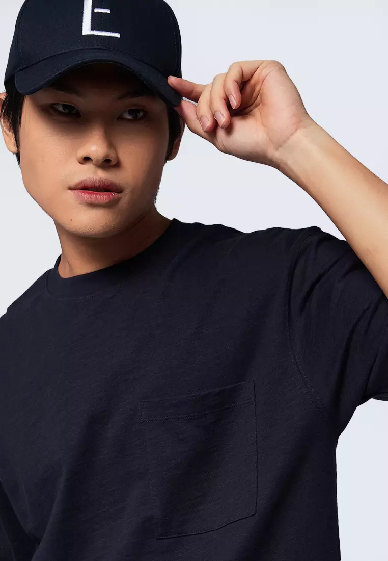 Jual Executive Short Sleeve Slub Pocket T-Shirt Original 2025 | ZALORA ...