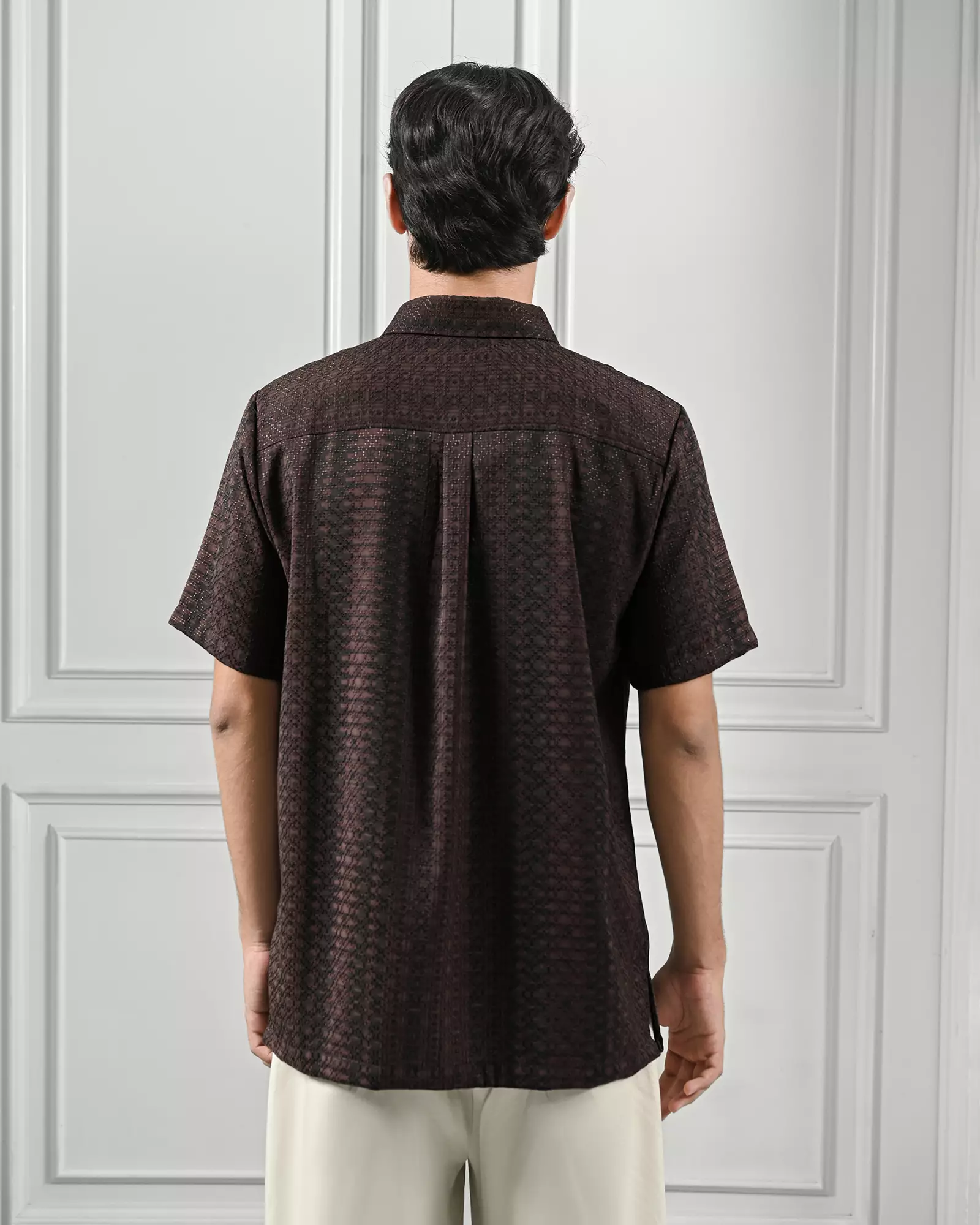 KASEP MADANA SHIRT / KEMEJA PRIA / BAJU LEBARAN - WINE