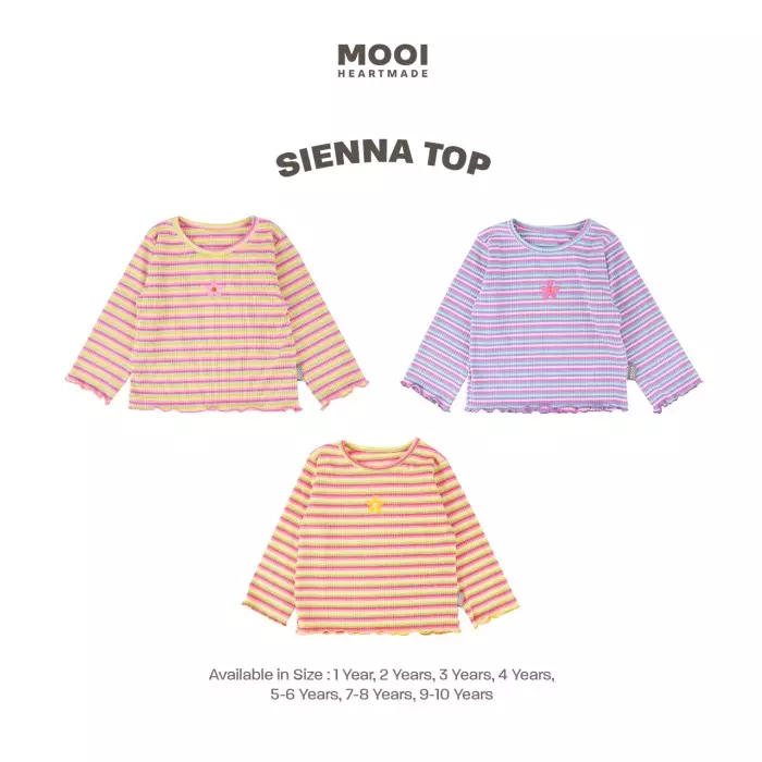 Mooi Atasan Anak Perempuan Sienna Top - Yellow
