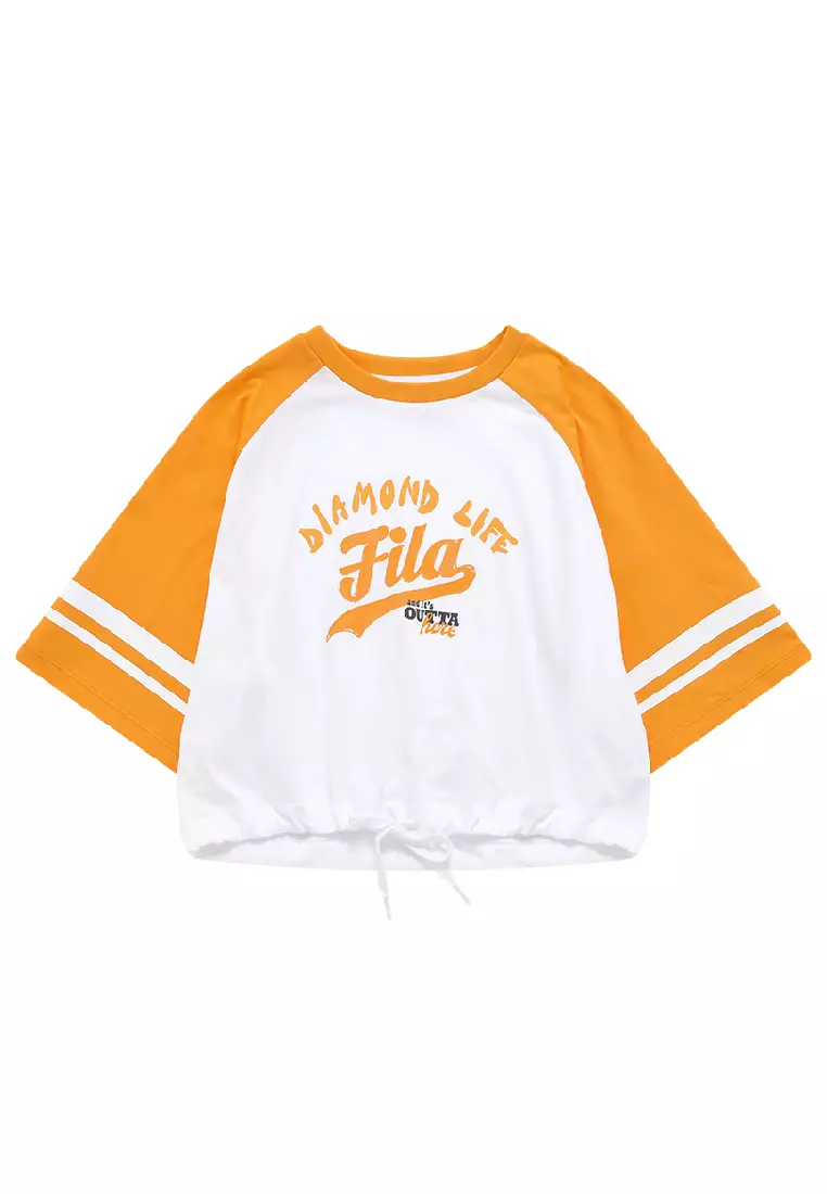 Buy FILA FILA FUSION Women s INLINE Baseball Short Sleeve T shirt