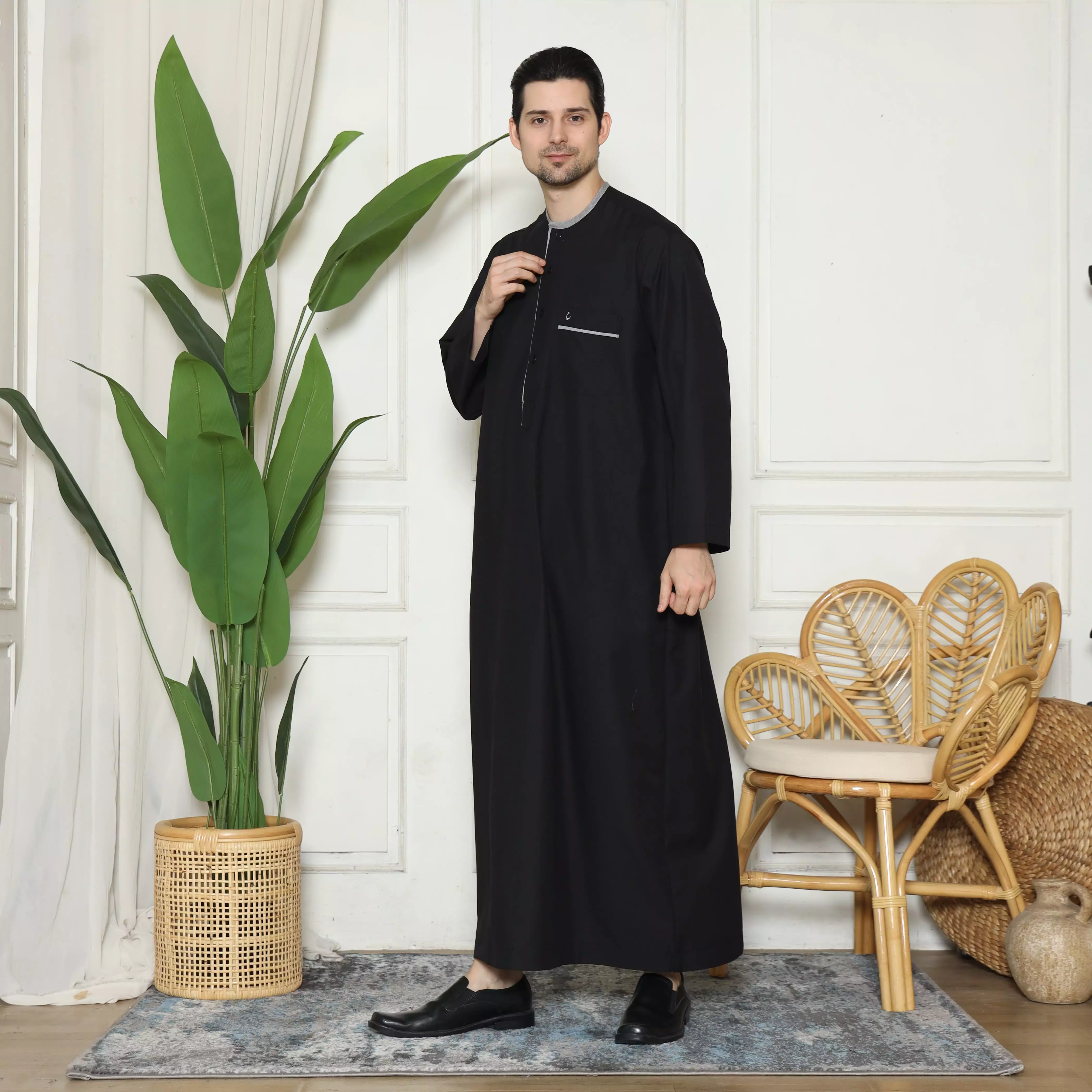 Gamis Pria GP Yazid Black