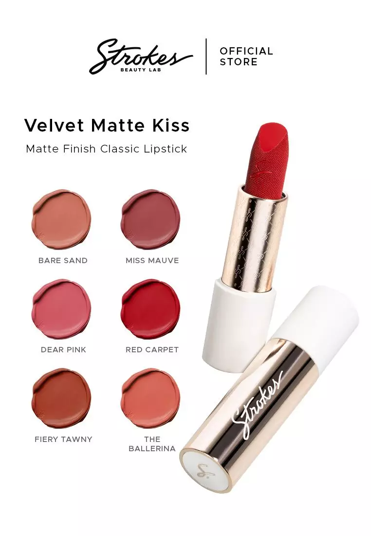 Velvet Matte Kiss Bullet Lipstick in Fiery Tawny