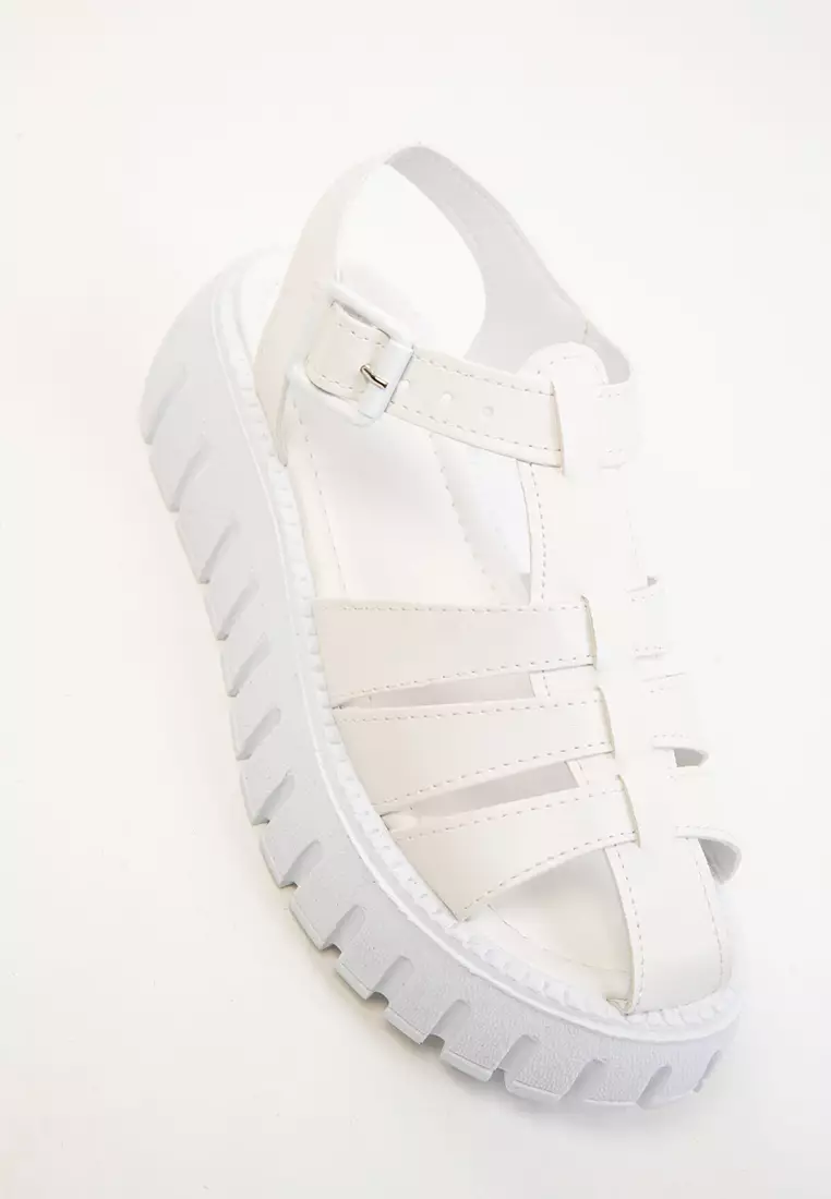 White Women's Sandals 17851