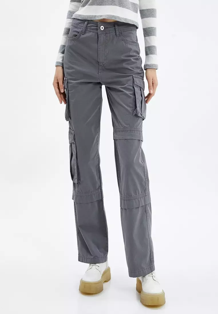 Buy KOTON High Waist Straight Cargo Pants Nora Jean 2025 Online