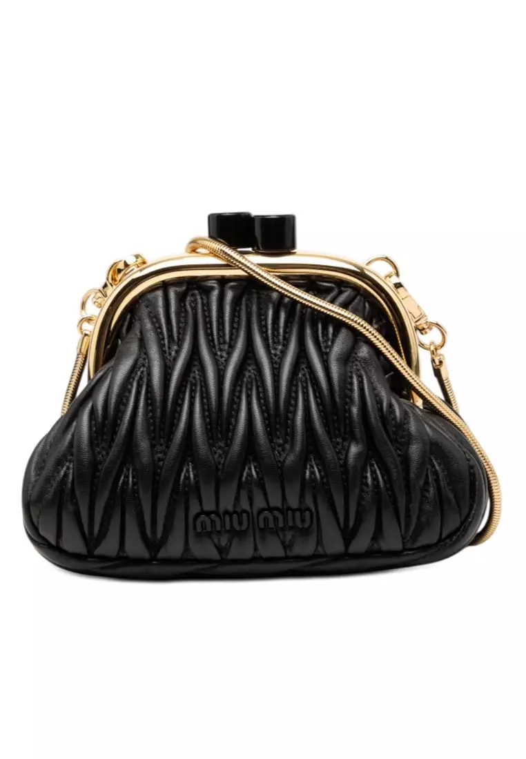 Pre-Loved Miu Miu Mini Matelasse Nappa Belle Crossbody