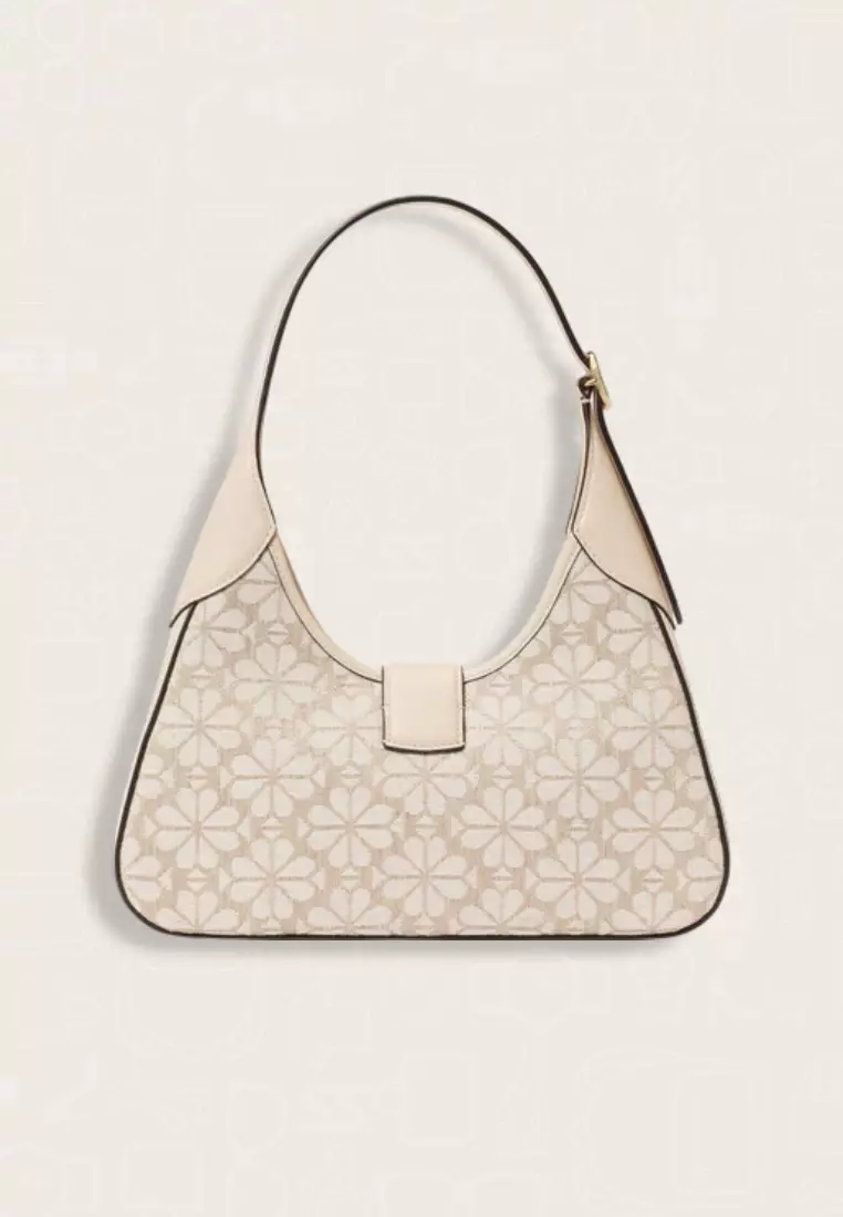 Kate Spade Flower Jacquard Nouveau Small Shoulder Bag Natural Multi