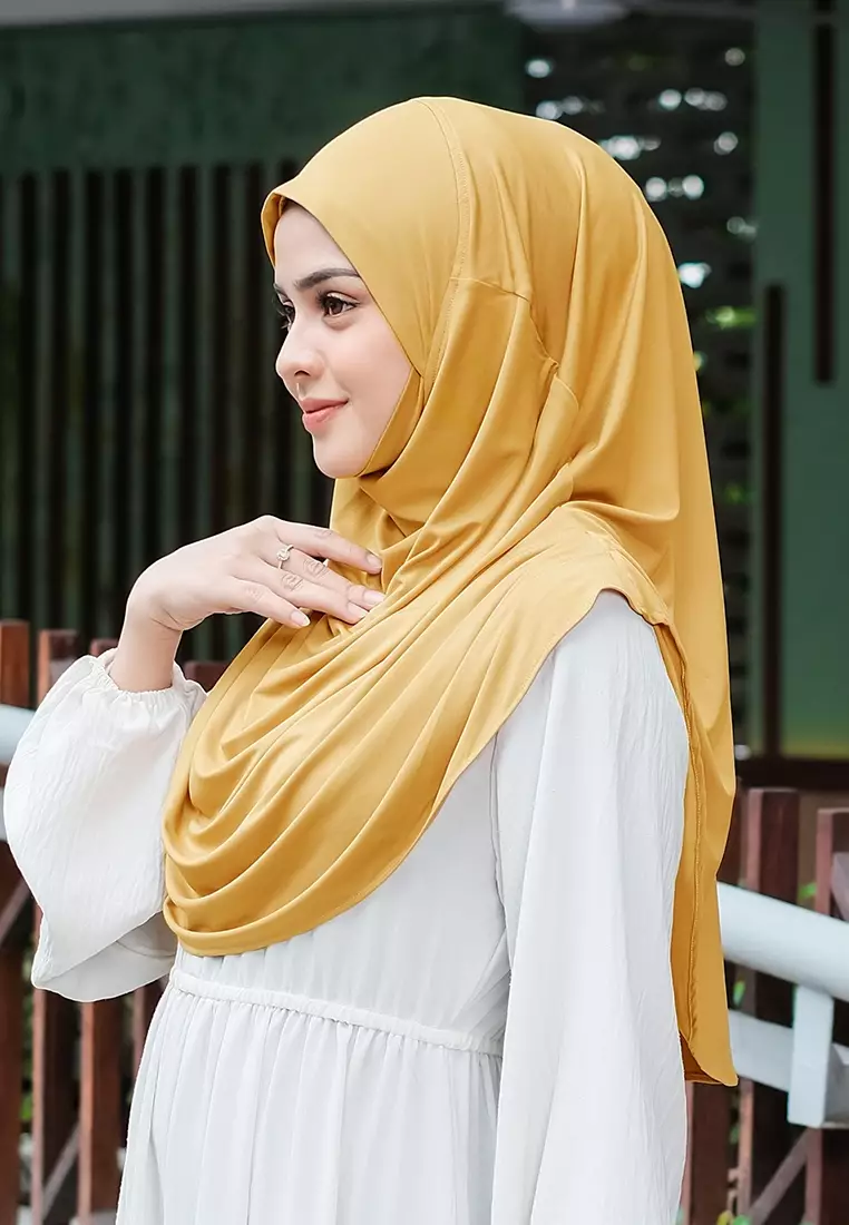 HIJAB INSTAN FATHIA - MUSTARD