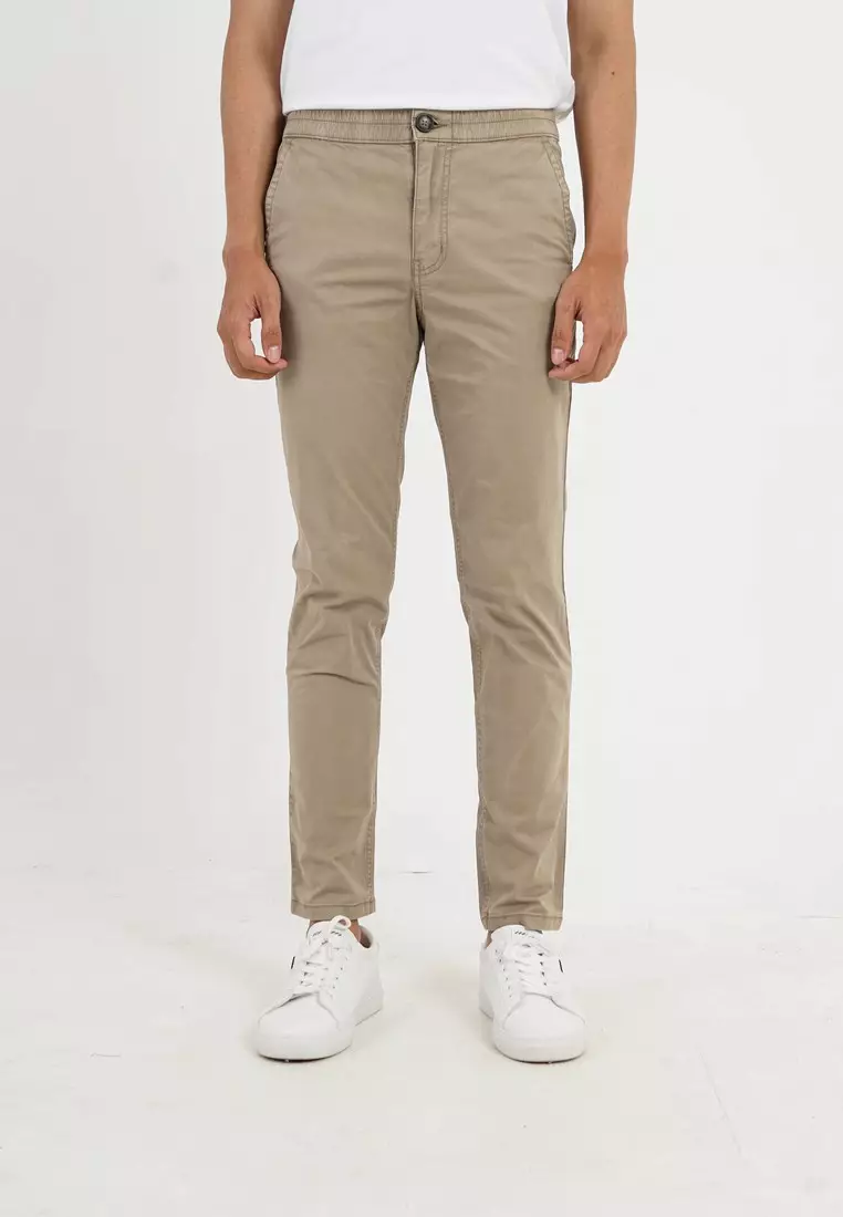 3Second Men's Long Pants Slim Fit Twill OL-C071124