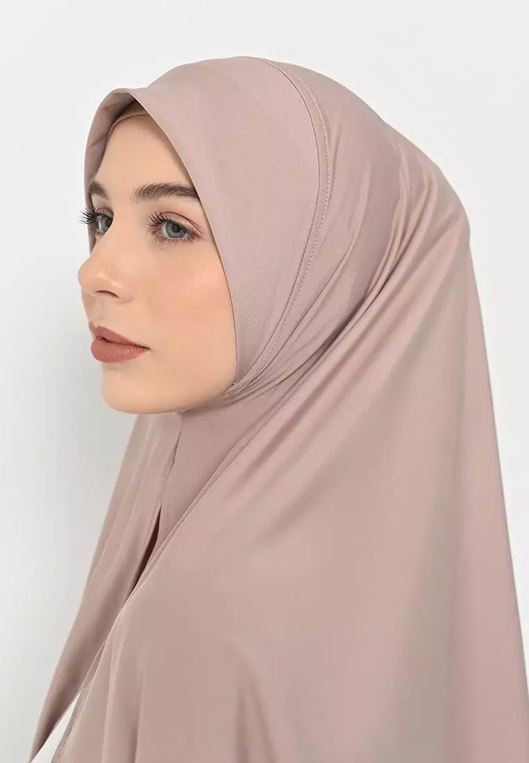 Segitiga Instan Oval Kania Cream - Hijab Daily - Jilbab Olahraga