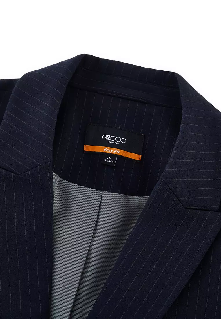 Long Sleeve Easy Fit Suit Blazer