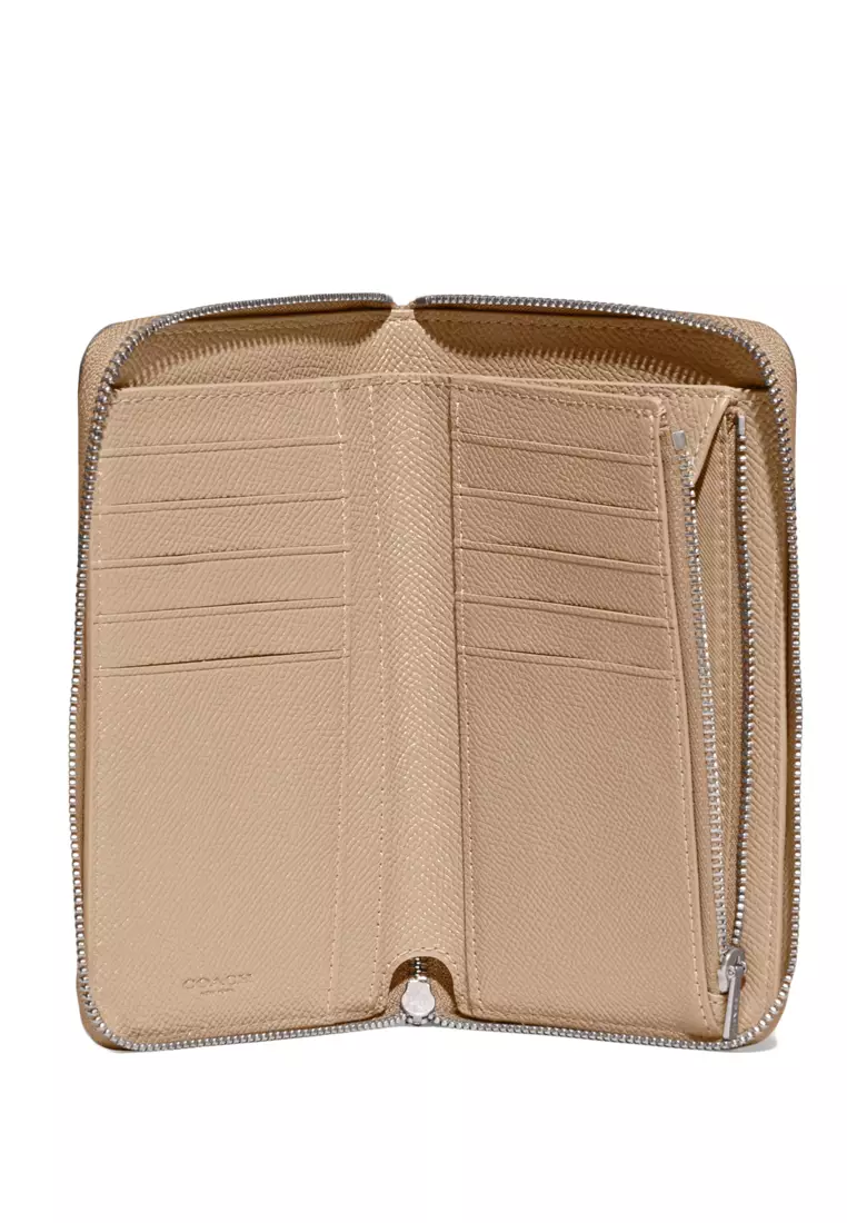 Medium Zip Around Wallet - Taupe