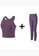 Sunnydaysweety purple 2022 S/S Yoga Vest + Slim Fit Stretch Pants Split Suit A22050403PU DB009US342BE54GS_8