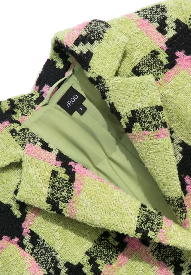 Houndstooth Tweed Blazer