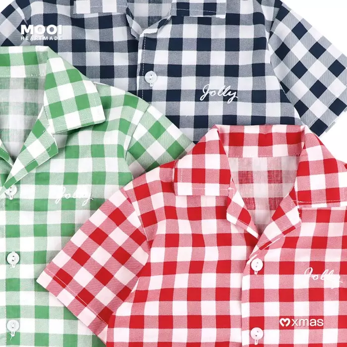 Mooi Kemeja Anak Laki - Laki Christmas Collection Gama Shirt - Deep Navy