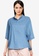 G2000 blue Chambray Boyfriend Buttoned-Down Blouse 31BE6AA598FC4EGS_1