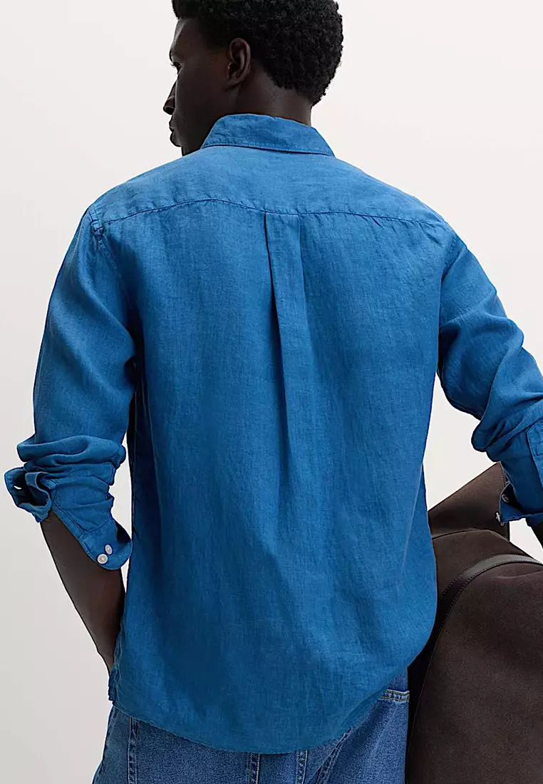 Pure Linen Garment Dye Shirt