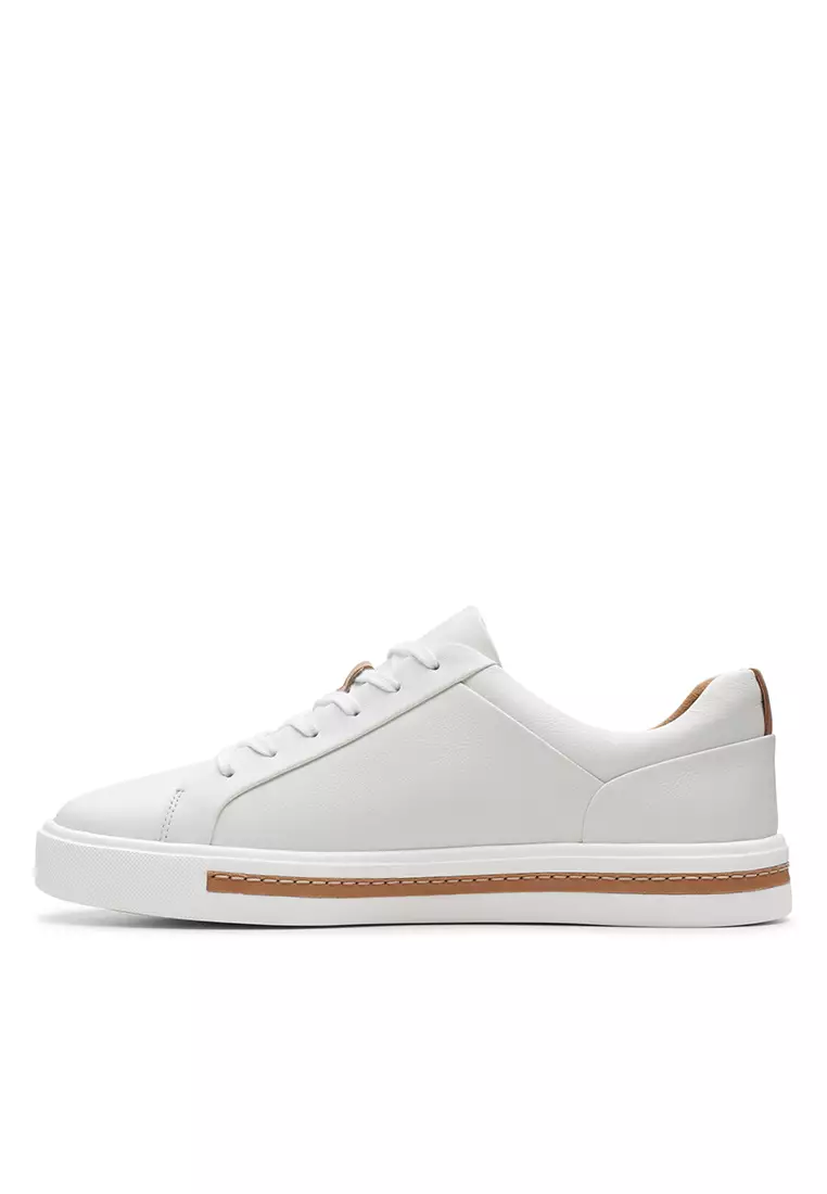 Un Maui Lace White Leather Womens Sport Shoes
