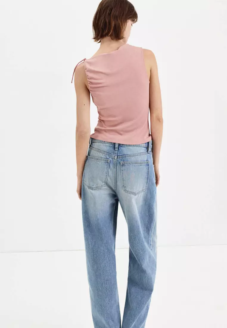 Asymmetric Ruched Top