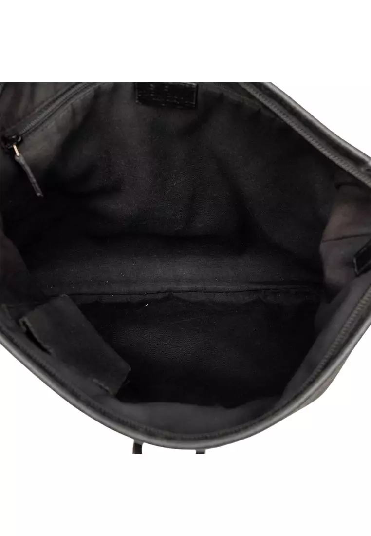 Pre-Loved Gucci Gg Denim Abbey D Ring Crossbody