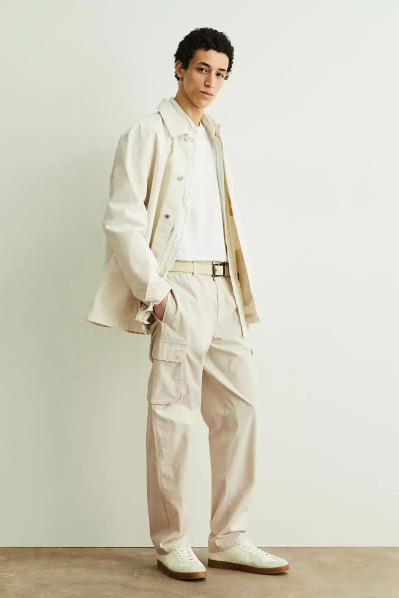 ★AMES-WORLDWIDE★THREE QUARTER CARGO PANTS BEIGE★正規品 Gabardine Cargo Pants (1013640-1A01718-SAND)