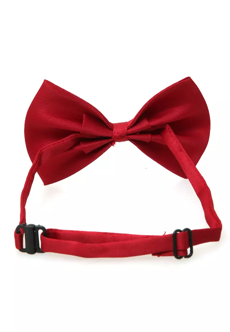 Rosarie Aksesoris Fashion Anak Pria Dasi Kupu-Kupu Tali Kecil Kid Bowties Material Polyester ORIGINAL - Red