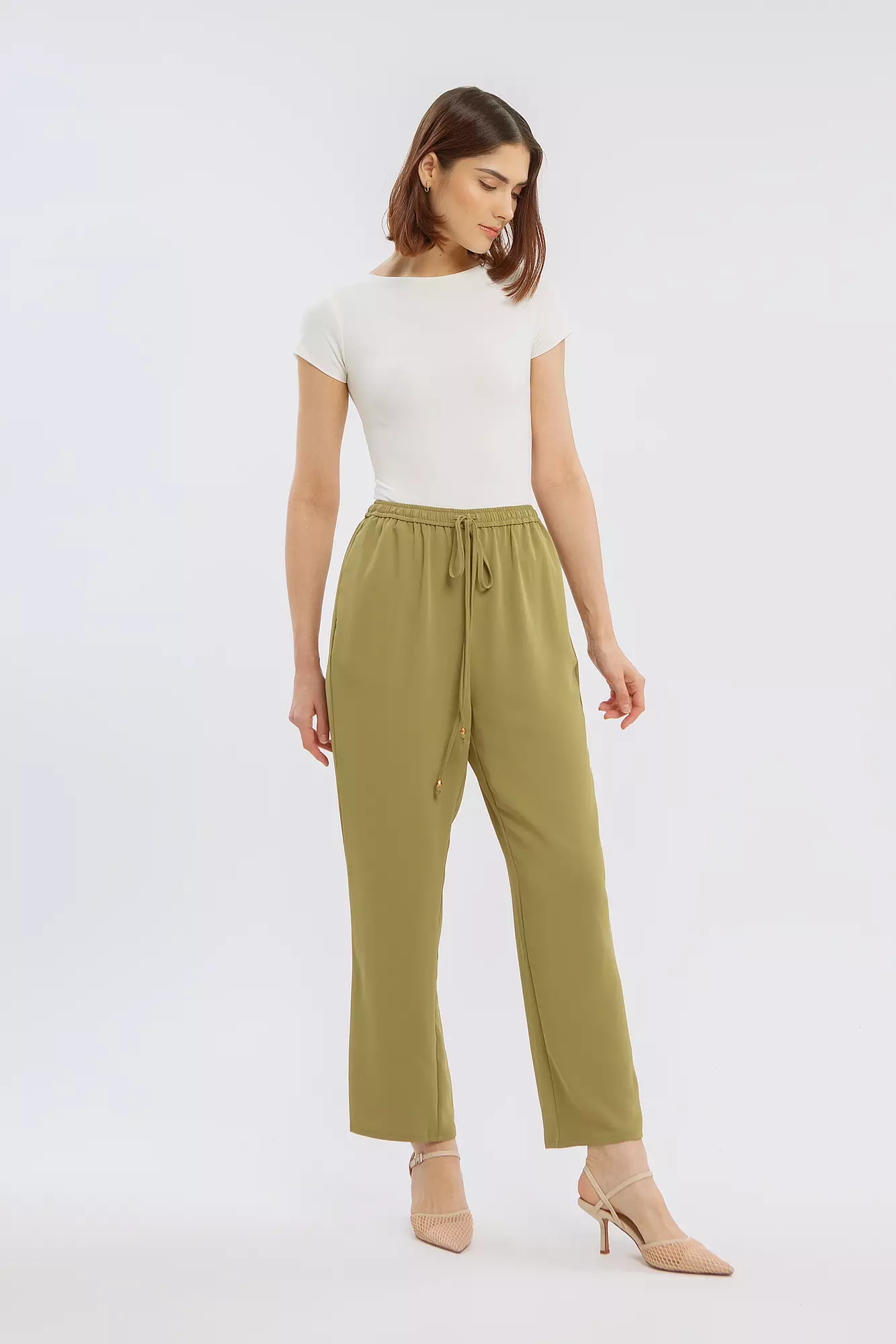 Minimal Jasmine Pants Sage Warna SAGE