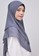Vervessa black and silver and grey Khimar Layer Instan Hijab Syari Dark Grey B1C21AA9B332C6GS_5