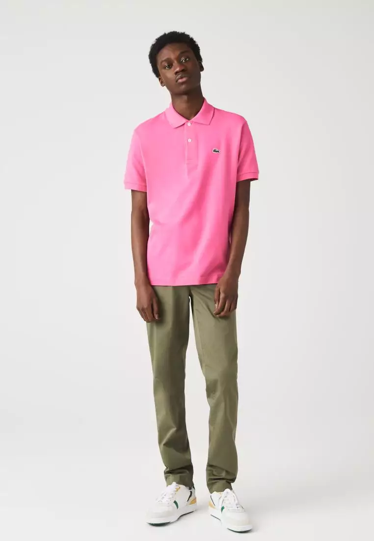 Pink lacoste polo mens Clearance
