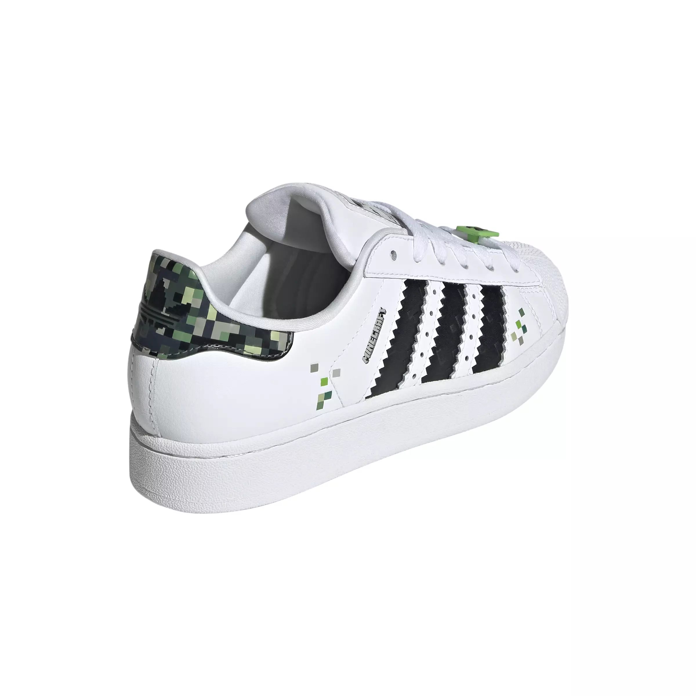 ADIDAS Superstar II J x Minecraft Shoes KidsJQ8749 - Sepatu Anak (Putih)