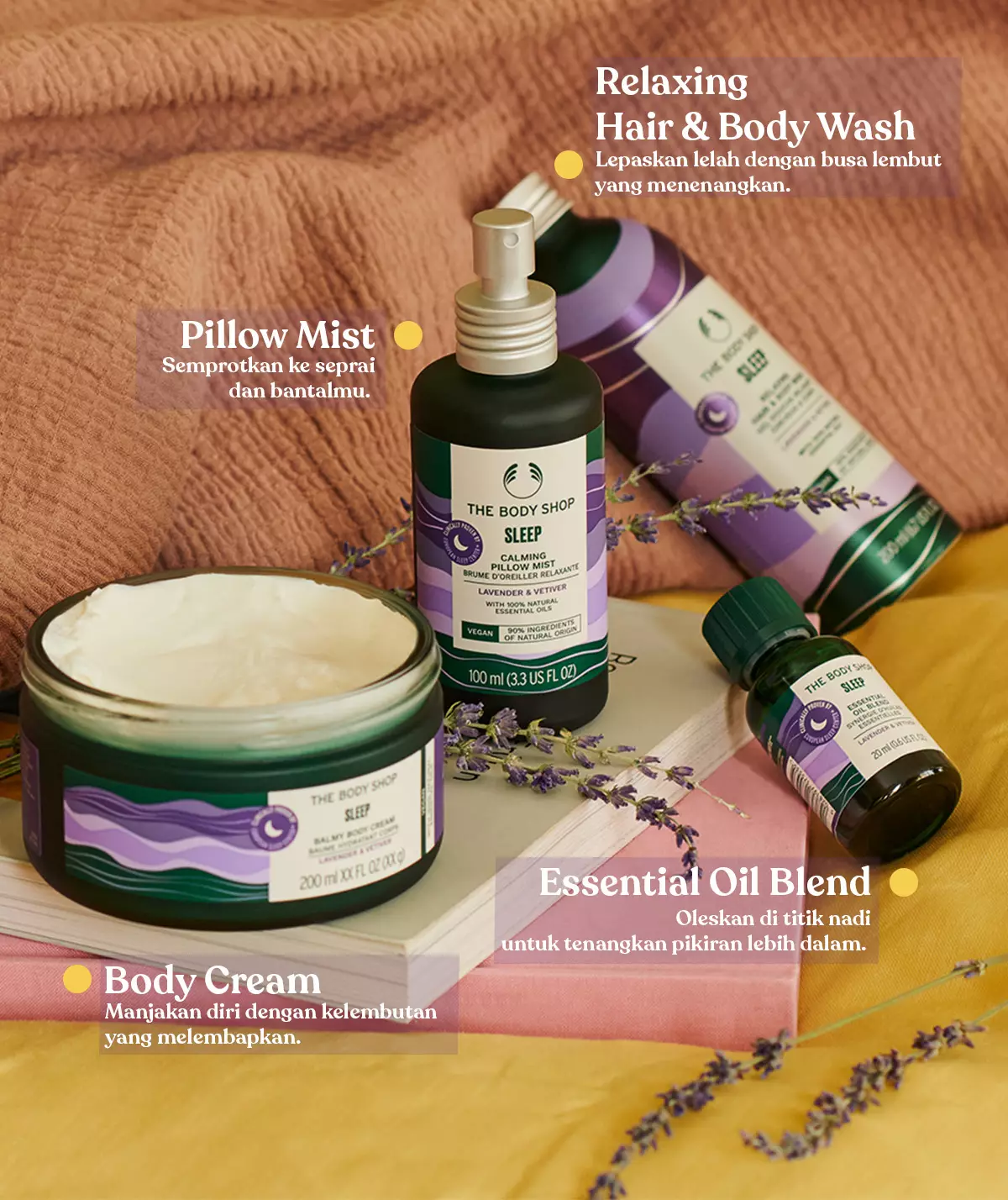 Sleep Calming Pillow Mist 100ml - Lavender & Vetiver