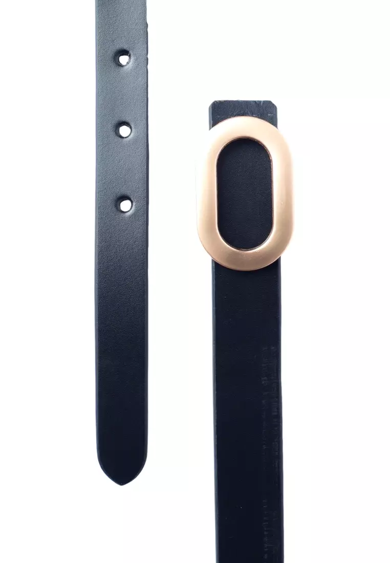 Black Belt Women - Women Leather Designer Belt -Gold Buckle Women belt in Full Grain Leather -Oxhide D8