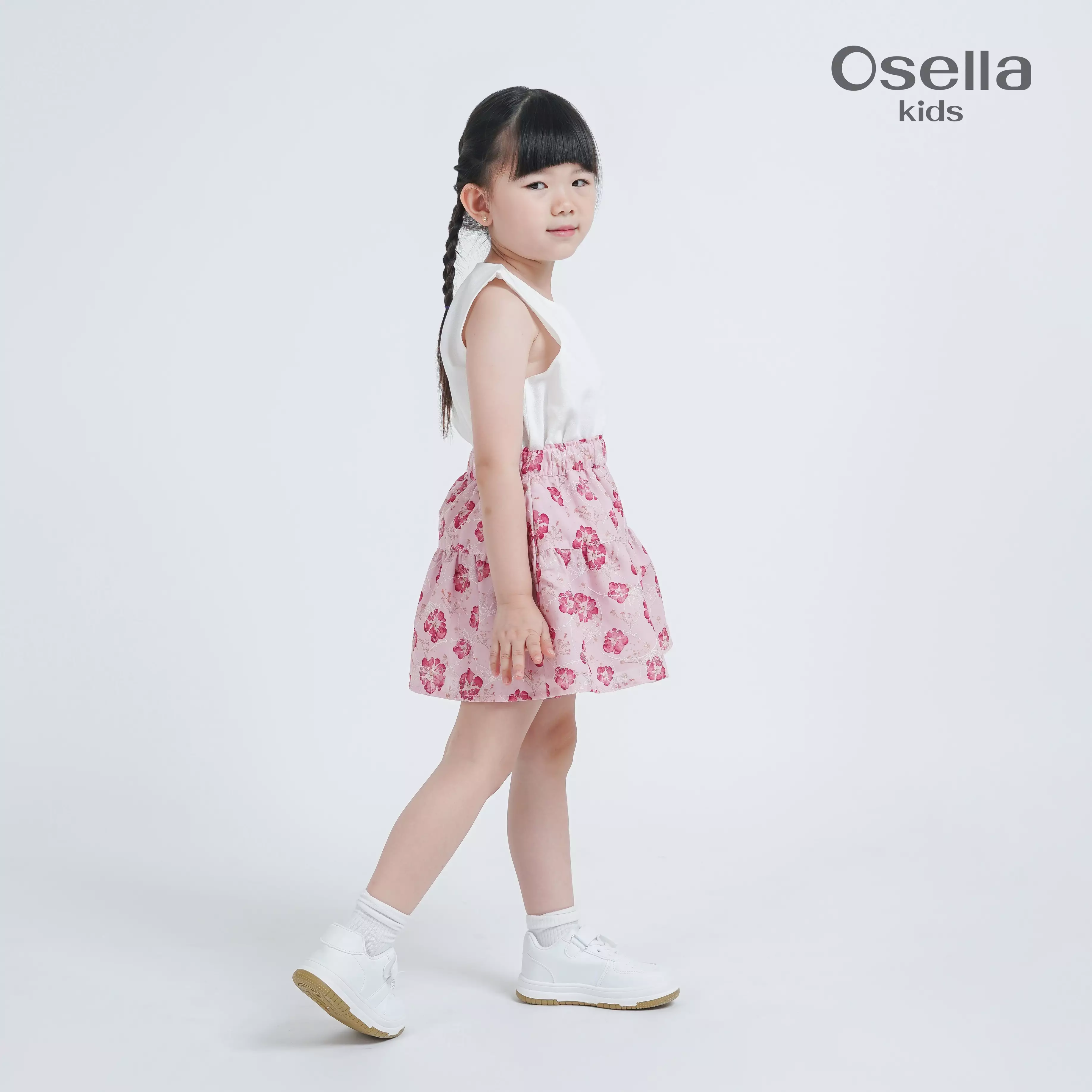 Osella Kids Bloosom Skirt 2386600113 | Rok Pendek Anak Perempuan