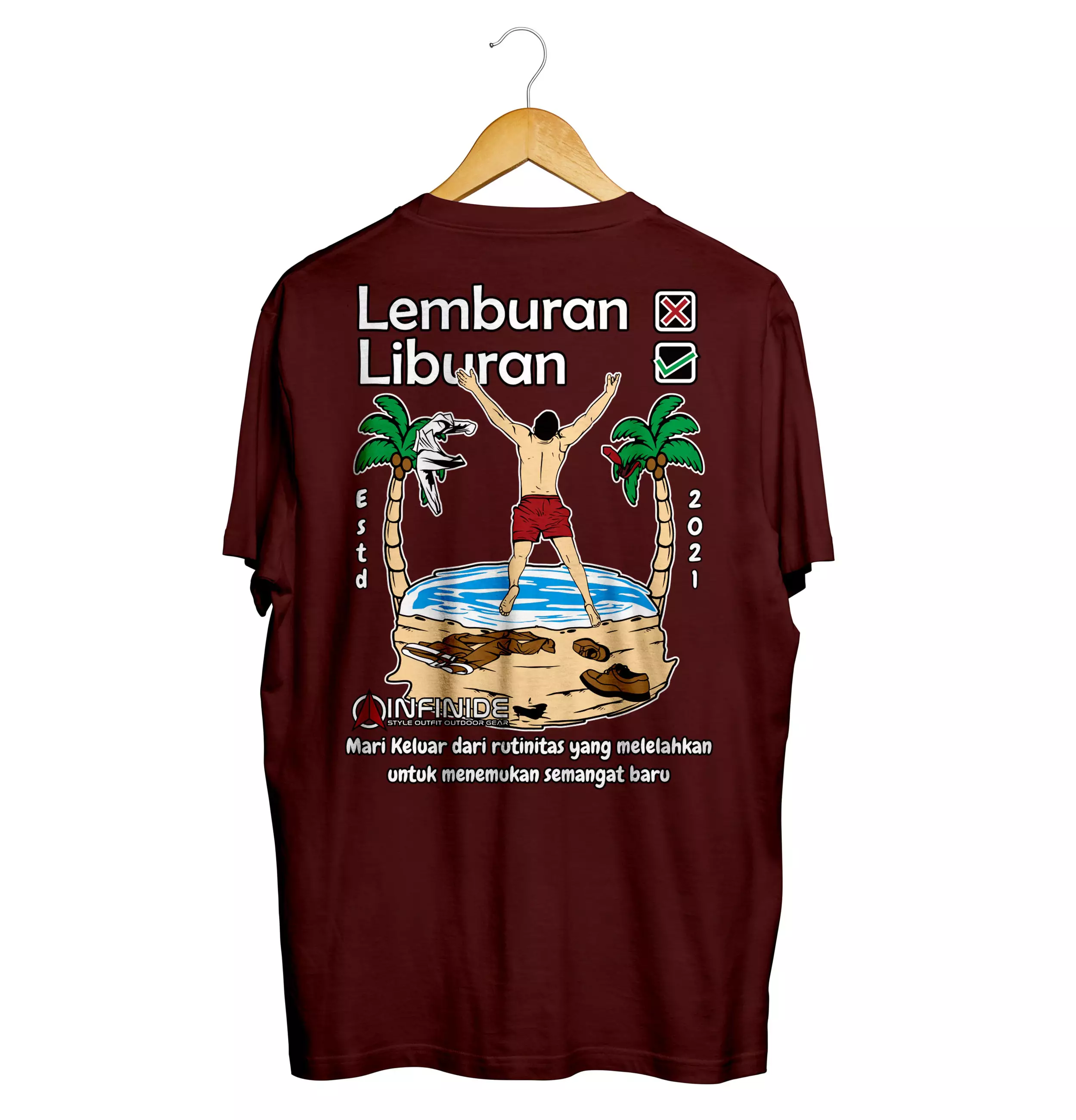 Jual Infinide Infinide Kaos Distro Liburan Dan Lembaran Original