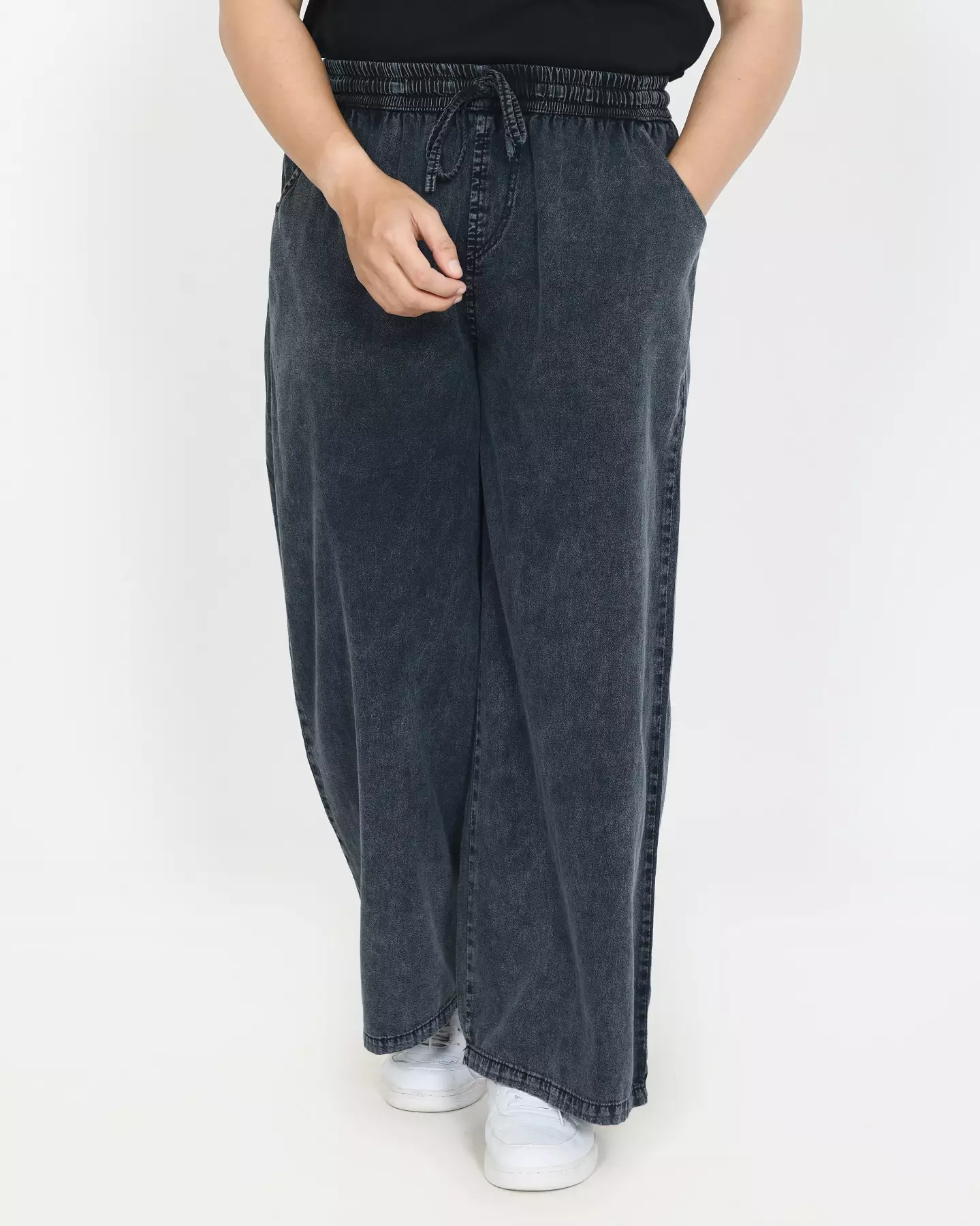 Dio Denim Pants  [DARK SNOW BLACK] Casual Basic