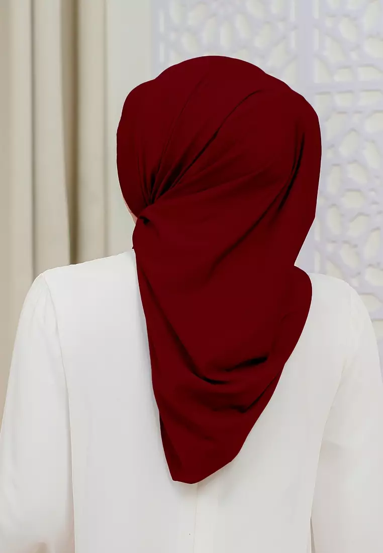 HIJAB INSTAN SOFTPAD AMEENA - MAROON