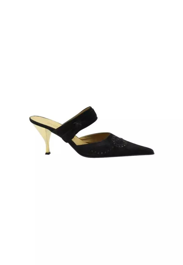 Designer mules heels hotsell